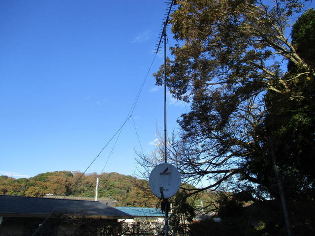 4Mの高さで標準UHFアンテナ+BS混合工事