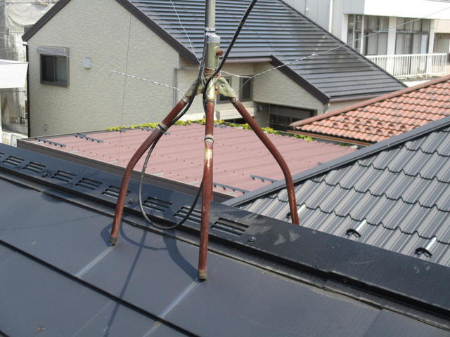 屋根が張り替えられ