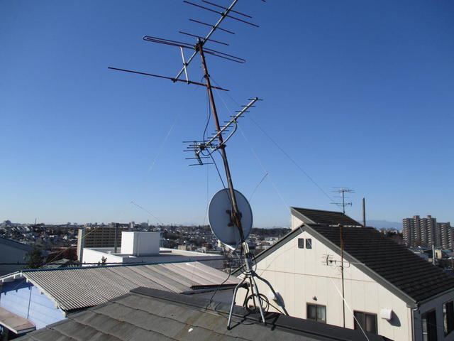 アナログ時代のVHF+UHF混合、BS混合工事