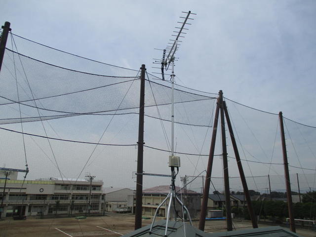 屋根上アンテナ工事