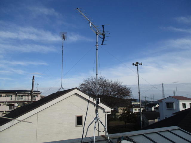 テレビアンテナ建て替え工事