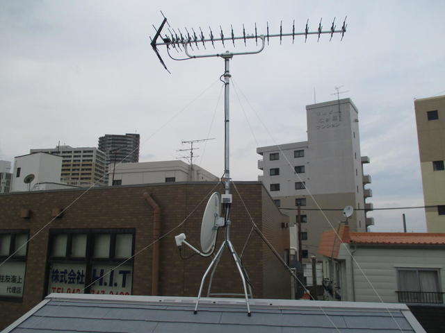 高感度パラスタックUHFアンテナで対応