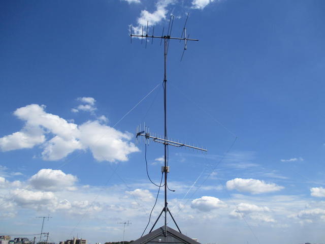 20数年経過したであろうアナログ時代のVHF+UHFアンテナ