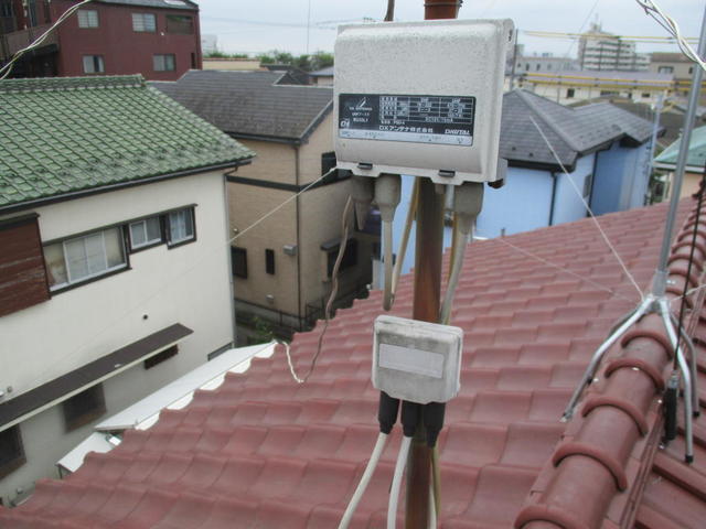 アンテナ建て替え工事費用を抑える為、既存ブースター再利用もご提案