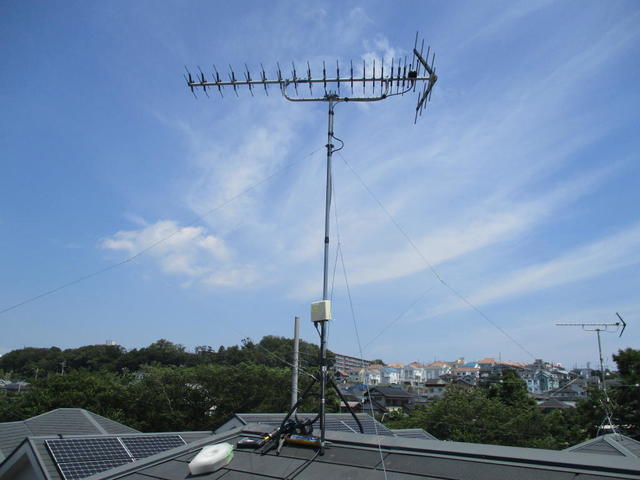 再利用可能なものを全て活用する事でアンテナ建て替え工事費用を抑える事をご提案