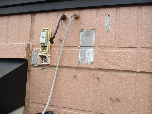 最後に外壁部分の塗装抜けになる部分の改善作業