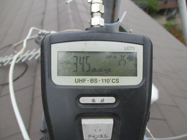 別のチャンネルの電波強度も3㏈程度強くなった