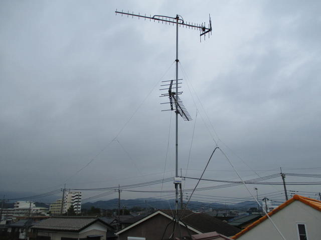 平塚局受信で受信不良が起きたお宅に相模原局受信のUHFアンテナを追加