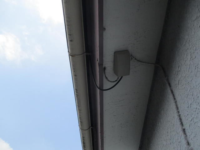 入線カバー設置