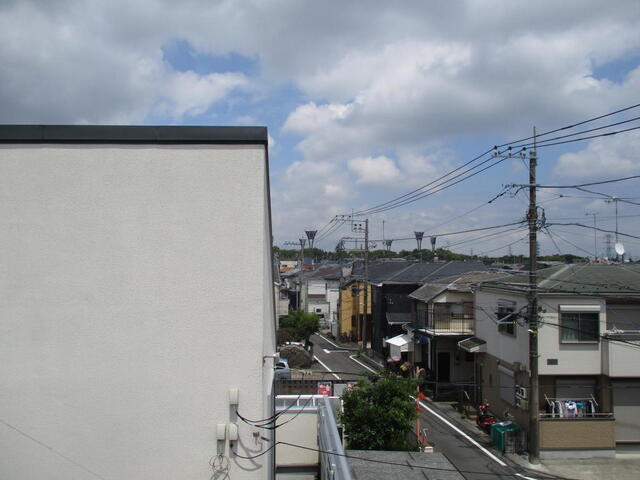 スカイツリー方向に野球場