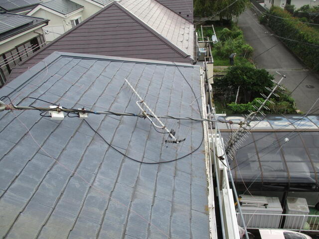 アナログ時代の多摩中継局受信のUHF+UHFアンテナ混合工事