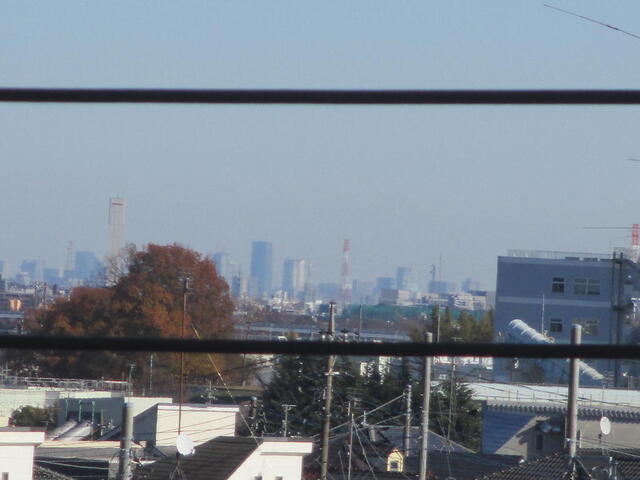 東京スカイツリー方向に障害物は無い