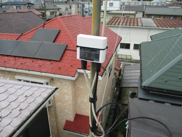 700M帯電波障害対策済みのブースターに交換+アンテナ支線補強
